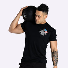 Load image into Gallery viewer, RokFit Men's T-Shirt - LIFT FREE OR DIE - Black