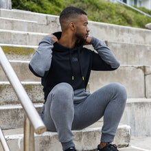 Load image into Gallery viewer, The WOD Life - Outrider Overhead Hoodie - BLACK/CHARCOAL MARL