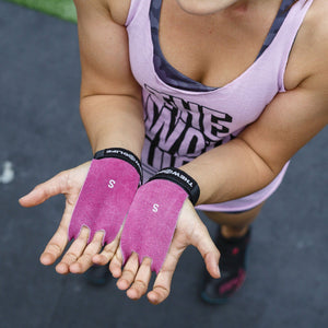 The WOD Life - Leather Gymnastics Grips - Pink