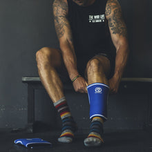 Load image into Gallery viewer, Rehband RX Original Knee Sleeve - 7mm - Blue - SINGLE
